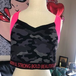 BOLD BEAUTIFUL STRONG sports bra